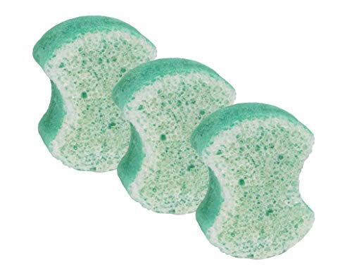 Spongeables Pediscrub Foot Buffer -The Soap In The Sponge Contains Peppermint and Tea Tree Oil For Foot Exfoliating/20+ Washes With Mint Scent, 3 Count