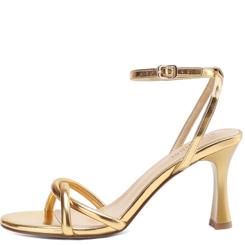 Women's Round Toe Strappy Heels with 3 Inch Chunky Block High Heels for women with Adjustable Ankle Strap Comfortable Heeled Sandals Open Toe Dress Shoes for Wedding Party or Prom3