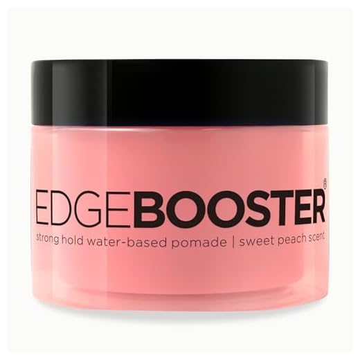 Style Factor Edge Booster Strong Hold Water-Based Pomade 3.38oz - Sweet Peach Scent