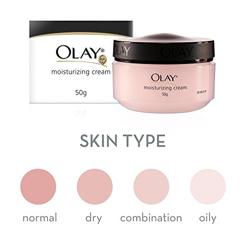 Olay Moisturizing Cream |Nourishing and moisturizing ingredients |All day moisture, Improves skin softness and smoothness |Suitable for Normal, Dry, Oily & Combination skin |50 gm