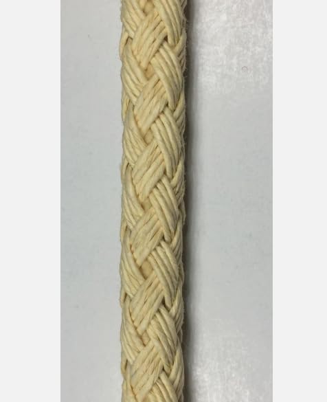 1 Pcs 1/2" Light Yellow Plastic Braided Tubular Drawstring Cord 10 Continuous Yards -Rk5