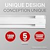 Stelpro B1502W Radiateur de plinthe 1500 W, 66 1/4" x 5 7/8", 240 V, série B, plinthe électrique BRAVA avec coins arrondis, blanc