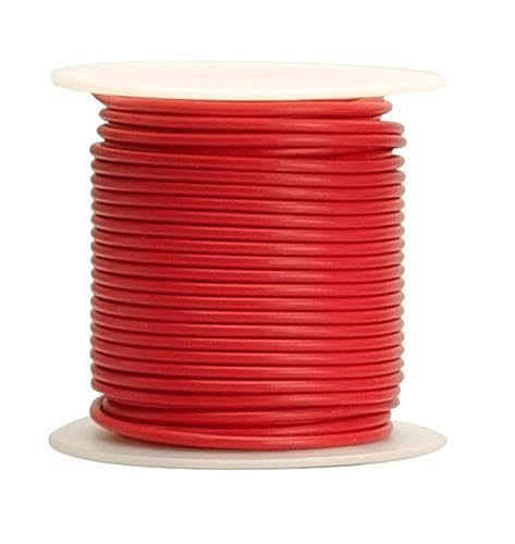 COLEMAN CABLE INC 16-100-16 100' RED 16 GA Primary Wire