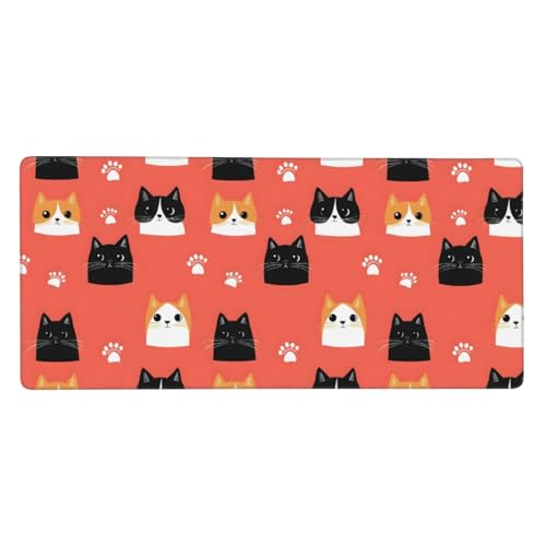 Tapis de souris de jeu en caoutchouc avec bords cousus durables