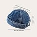 Fashion Denim Vintage Docker Beanie Hat - Unisex Men Women Brimless Cuffed Skullcap Watch Cap Adjustable (US, Alpha, One Size, Blue)