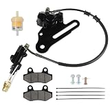 990168 - Front Brake Caliper May Detach - 2022 Yamaha Tenere 700 (XTZ7N) Motorcycles 6 Motorcycle Rear Hydraulic Brake Caliper Master Cylinder Assembly with Brake Pads for 125cc-250cc Dirt Bikes Pit Bikes Apolo SSR Taotao -Fits 16'-18' Rear Wheels