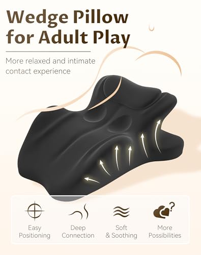 Vireon Sweet Spot Pillow, 27° Angle Perfect Position Vireon Pillow| Ergonomic Butt Cushion for Couple| Multi Position Comfort Chiro monk Pillows Perfect Position Instantly Intimacy Pillows (Green)