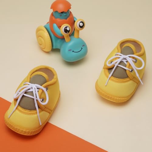 Image of Neska Moda 6 To 12 Months Baby Boys & Baby Girls Cute Soft Cotton Pre-Walker Lace Booties-BT4713