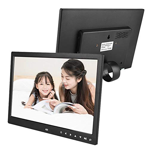 Garsent digitale fotolijst, draagbare elektronische 13-inch fotolijst (1080P HD) met wekker, kalenderfunctie, foto… - Image 5