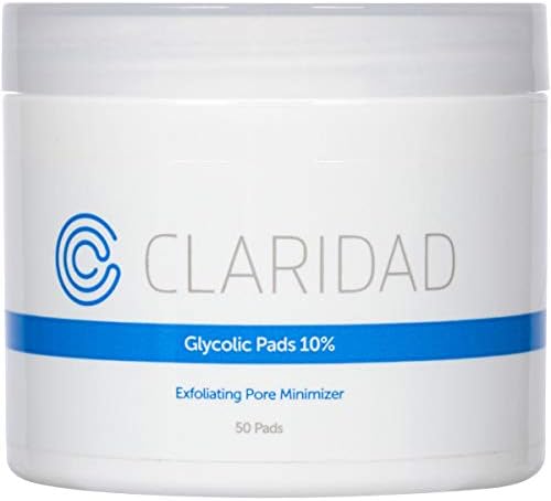 Glycolic Acid Pads AHA 10% - Exfoliating Cleanser Pads for Acne Treatment