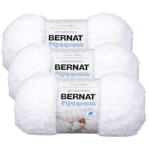 Bernat Pipsqueak Strickgarn 3er Pack Weiß