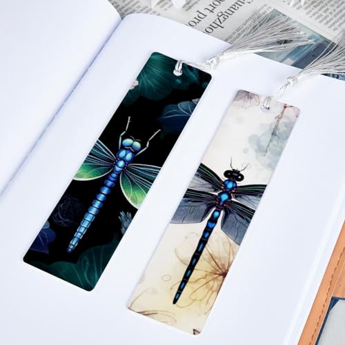 Marque-pages libellule (lot de 6) pour lecteurs passionnés