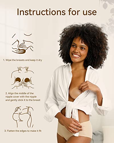 Niidor Nipple Covers: Breathable Silicone Sticky Pasties-Adhesive Breast Petals With Travel Box For Women #TOP3