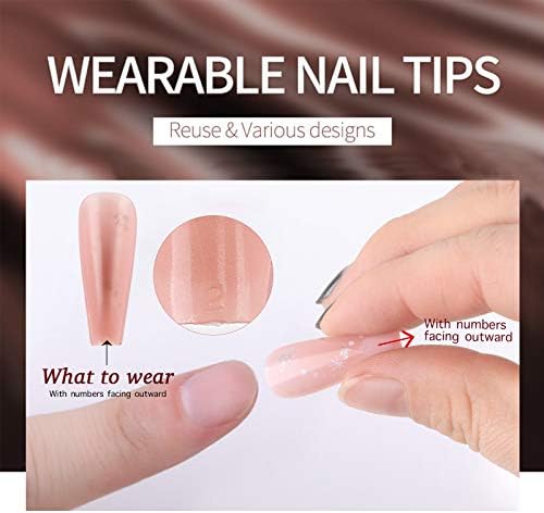 72 Pieces Ballerina False Nails Long Fake Nail Tips with Designs Full Cover Press on Acrylic False Nails Stick on Nails for Women and Girls