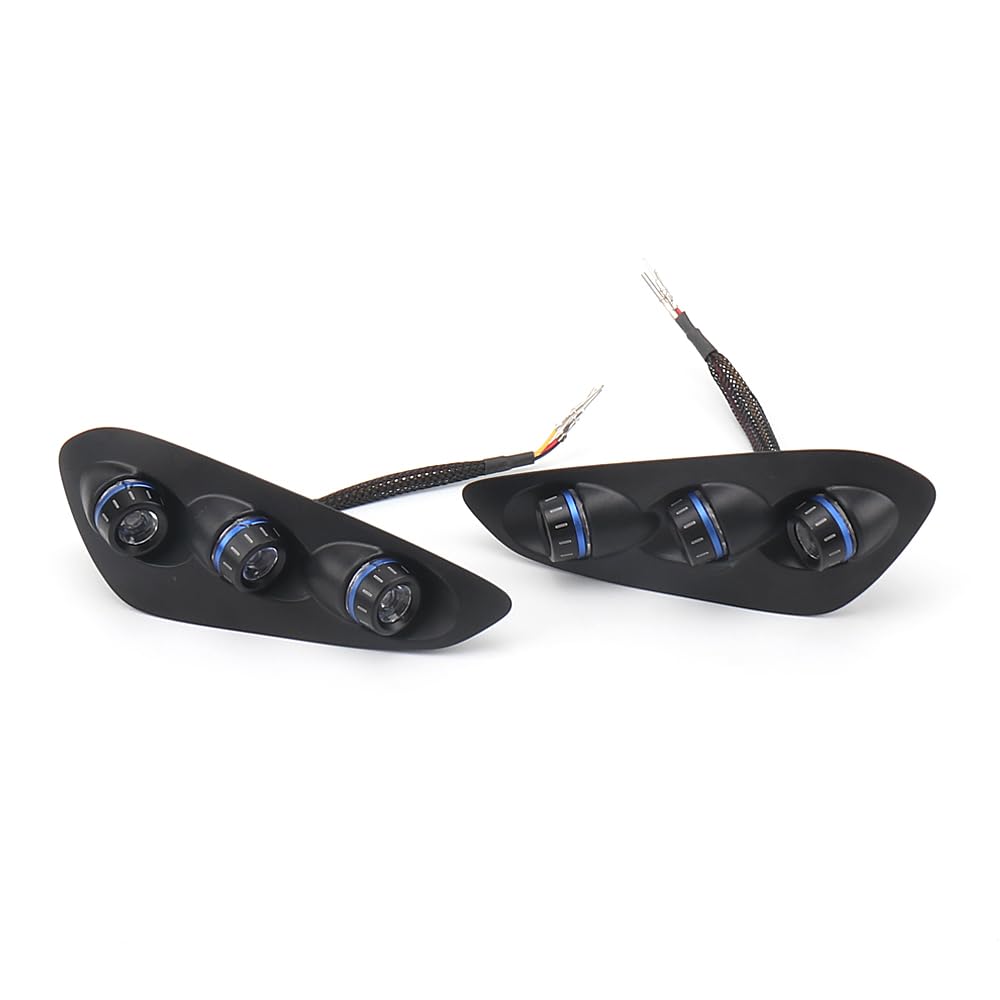 Fits for BMW S1000RR 2023 2024 2025 Motorcycle Integrated Tail Light LED Rear Turn Signals Stop Brake Light (Blue)