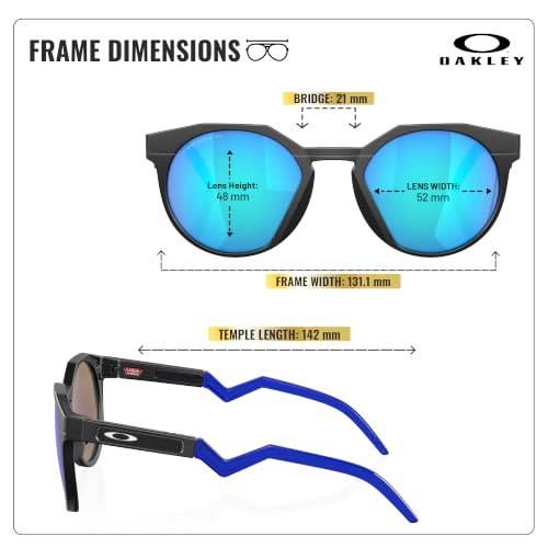 Image of Oakley HSTN OO9242 Round Shape Sunglasses With Official Eyewear Kit | Men's Sunglasses