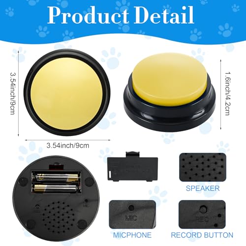 Bouton communication chien pour stopper les aboiements et stress