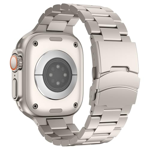 Bracelet en titane Apple Watch Ultra pour le bureau et le sport - Remplacement métal homme