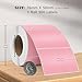 FINDAT Pink 2 x 3 Inch Thermal Labels Vinyl Rectangular Waterproof Direct Printer Sticker Self-Adhesive Perforated Name Tag for Logo DIY QR Design Office Address 500 PCS