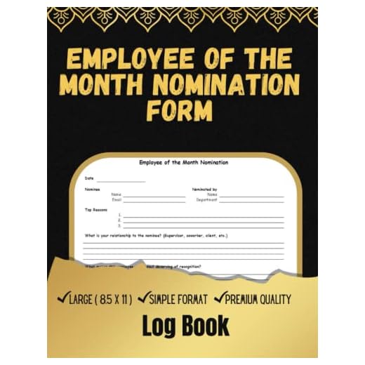 Employee Of The Month Nomination Form: This form can be used for employees, managers, or clients to nominate an outstanding worker for an Employee of the Month award.