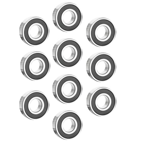 10 Stück Rillenkugellager 626RS doppelt versiegelt, 6mm x 19mm x 6mm Bearing, Rillenkugellager, Kugellager aus Kohlenstoffstahl für für eine Vielzahl von Anwendungen, Darunter Maschinen, Fahrzeuge
