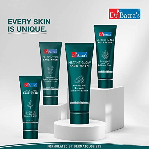 Image of Dr Batra's Moisturizing Facewash, Enriched with Aloe Vera, Face Wash for Balanced & Supple skin, Protection from impurities, Suitable for adults (100g)