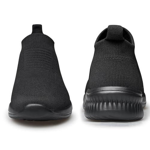 Image of vibdiv Men's Slip-On Walking Shoes Casual Sneakers Lightweight Breathable for Everyday Wear