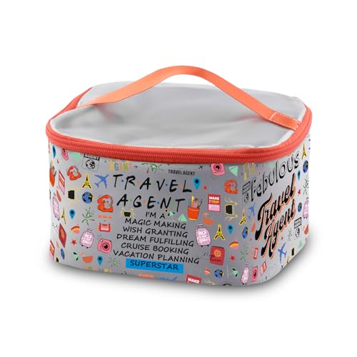 PXTIDY Travel Gift Travel Vacation Makeup Organizer Cosmetic Case Bag Cruise Booking Gift