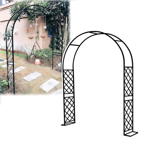 Arco de jardín para bodas y decoración exterior con plantas trepadoras