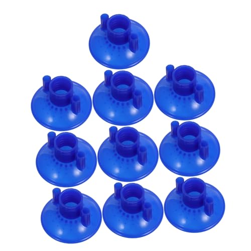 Happyyami 10pcs Mop Clamp Detachable Head Gripper for Easy Floor Cleaning for Commercial Use Blue