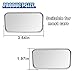 DUSCOKE 2PCS Rectangular Car Blind Spot Mirror, 3.5