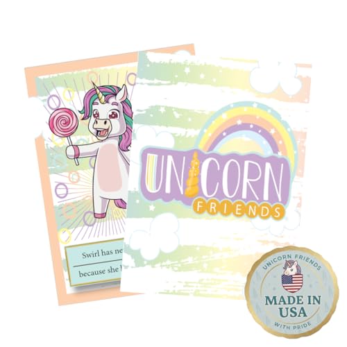 Unicorn Friends Unicorn Trading Cards for Girls Ages 4-12 – 15 Sparkly Collectible Unicorn Cards – Perfect Birthday Gift & Party Favors