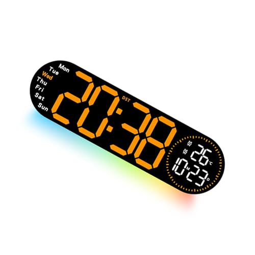 Réveil LED avec affichage de la température et volume réglable pour un réveil en douceur
