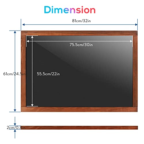 Borwart Led Drawing Chalk Boards: 30 × 22 Inches Hanging Neon Chalkboard Signs - Glass Surface Board Gift For Kids,Bar, Celebration #TOP2