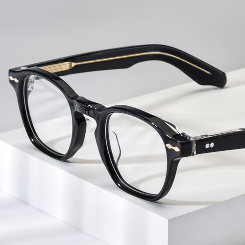Image of HEPIDEM Acetate Glasses Frame Men Women Square Eyeglasses Optical Spectacles MZEPH