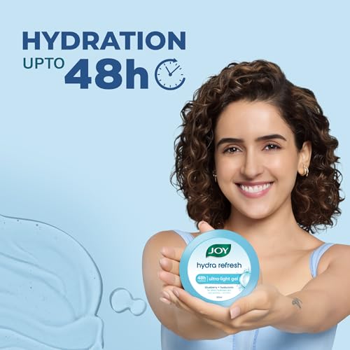 Joy Hydra Refresh Ultra Light Oil-Free Gel Moisturizer for Oily & Acne-Prone Skin | Hyaluronic Acid + Panthenol | 48hr Hydration, Non-Sticky Matte Finish | 150ml - Image 3