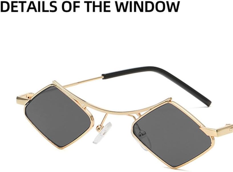 Vintage Irregular Small Frame Women's Sunglasses Metal Frame Polygonal Men's Sunglasses