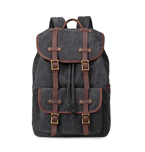 Rucksack Damen Herren Studenten 17 Zoll Backpack Für 15" Notebook Lässiger Daypacks Schüler Bag Für Wandern,Grau,OneSize