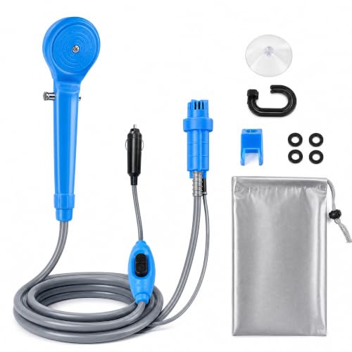 Kit de ducha portátil para camping 12V miniatura 1