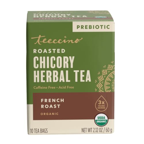 Teeccino French Roast Herbal Tea - Rich & Roasted...