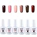 Produktbild Elite99 UV Nagellack, Gel Nagellack UV LED, Farben Set für Nageldesign Gel Polish, 6 Stück Maniküre set, Soak off Gel Nagellack für Nail Art 15ml - Set 001