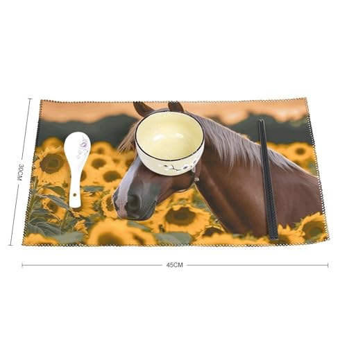 Sets de table imperméables pour repas en extérieur de 6 pièces - 3