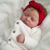 KAWAYII 20Inch Loulou Lifelike Sleeping Reborn Toddler Baby Doll Soft Vinyl Slicone Cloth Body Newborn Baby Doll Toy Set