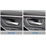 Control Panel Cover Trim 2PCS For BMW For M4 For F82 Carbon Fiber Car Interior Door Handle Cover Trim Bowl Stickers Accessories Car-styling Panel Trim - Image 7