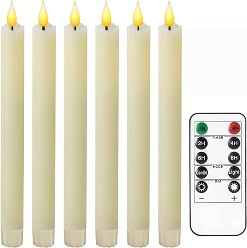 MMMA Flameless Taper Candles Flickering Battery Operated wit...