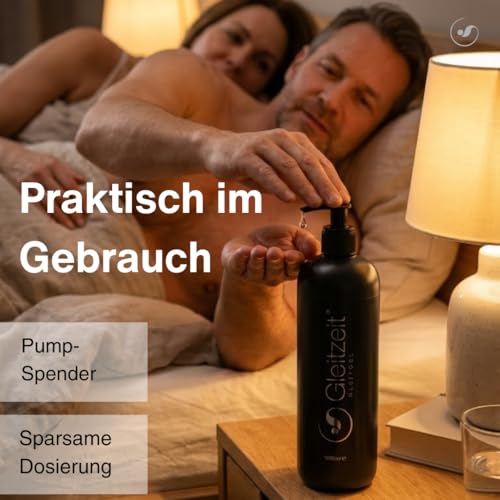 Gleitzeit® Gleitgel Wasserbasis PREMIUM 1 Liter XXL Gleitmittel sensitiv