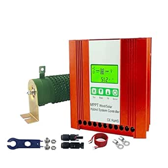 Controller MPPT Per Turbina Eolica 800W - Regolatore Di Carica 12V/24V/48V Con LED - Foto 2