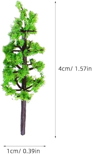 Totority 100 piezas de figuras de árboles modelo para manualidades modelo abeto troncos conjunto tren paisaje paisaje