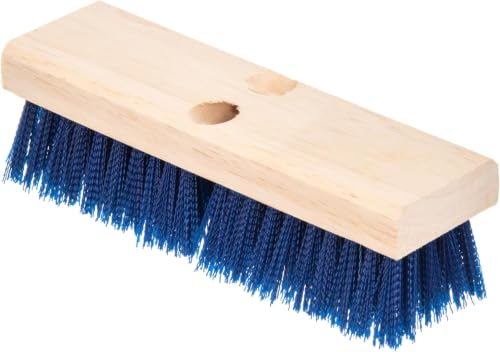 Image of Carlisle FoodService Products 36193P14 Blue Color, 10 inch Polypropylene Deck Scrub Brush (Pack of 12)