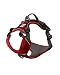 My Busy Dog Harness Vest | No Pull, Easy On/Off, Front/Back Metal Leash Attachments, Handle, Reflective, Secure Fit | Perfect for Small Medium Large Dogs | Size Chart in Pictures (Large, Red)